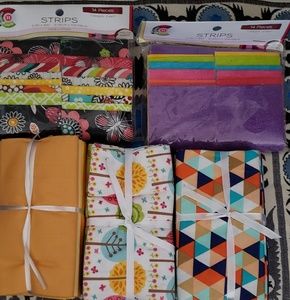 Fabric Strips w/book and cutter